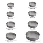 6 Pcs Fine Mesh Flour Sifter Set – Stainless Steel Baking Sieves