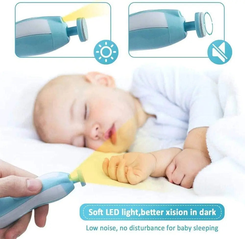 Baby Nail Clippers 6 in 1, Baby Nail Cutter Safe Electric Baby Nail Trimmer