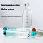 Glass Time Line Water Bottle 500ML – Hydration Tracker Bottle