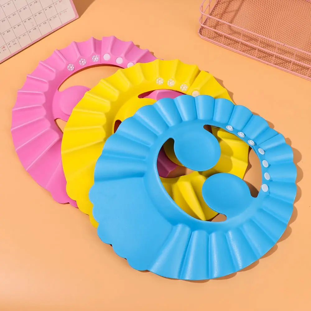 Kids Shower Cap – Adjustable Baby Bath Shampoo Shield Hat