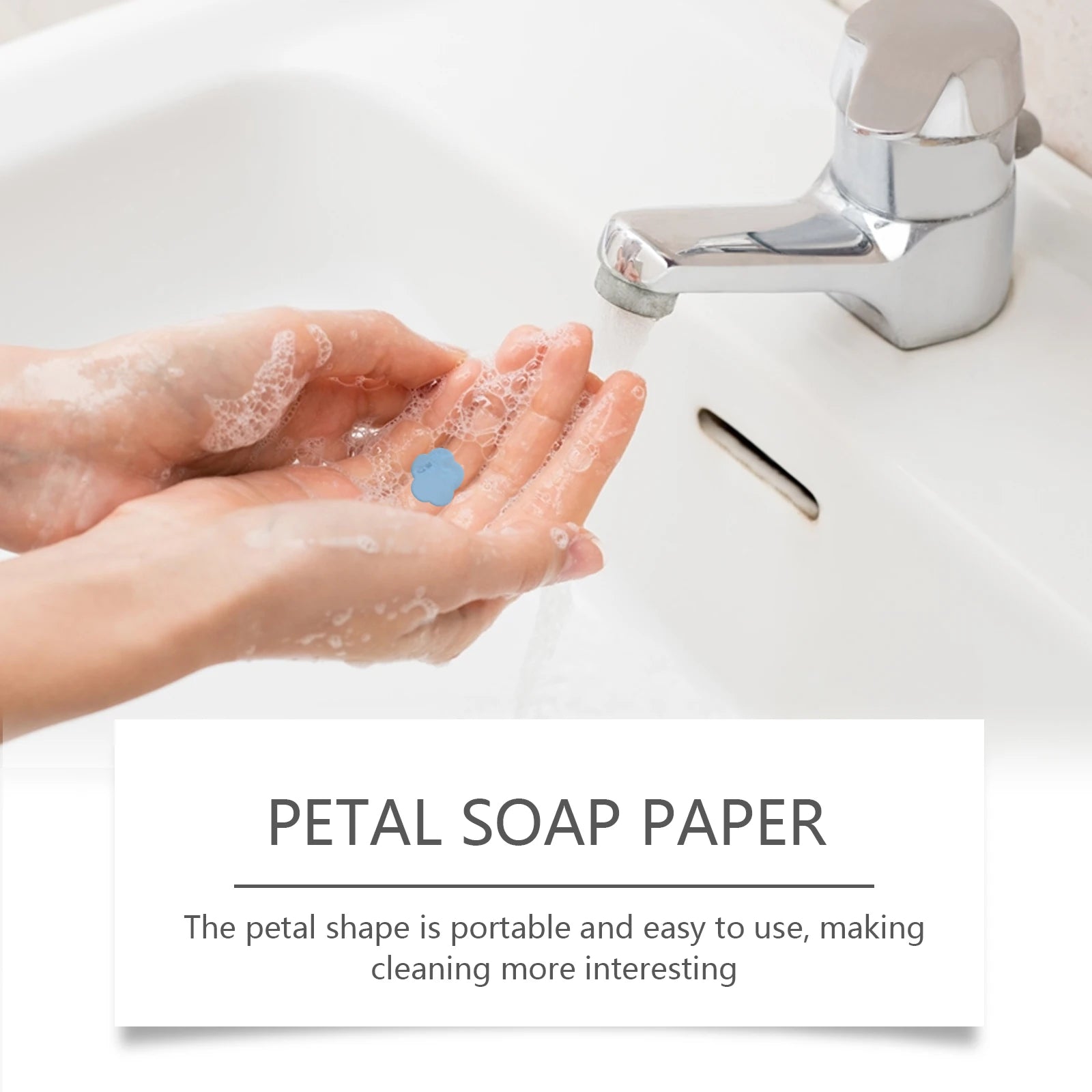 Flower Paper Soap Sheets – Portable Travel Hand Wash Soap (Box Pack) 🌸