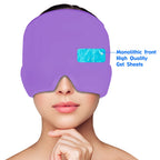 Hot & Cold Therapy Ice Cap – Gel Headache Relief Mask | Migraine Relief & Stress Cooling Cap