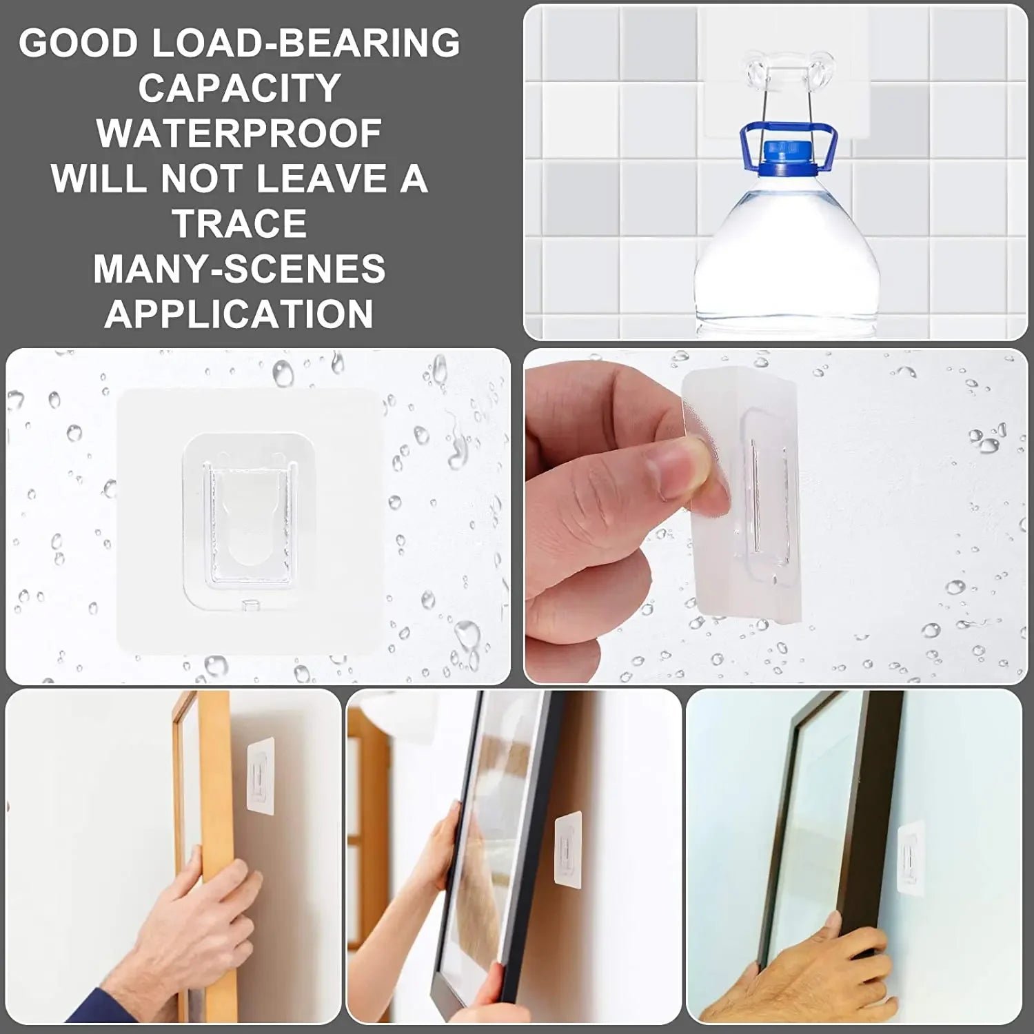 Double sided adhesive wall hook ( pack of 10 )