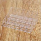 24 Grid Makeup Organizer – Acrylic Cosmetic Storage Box | Lipstick, Nail Polish & Beauty Organizer