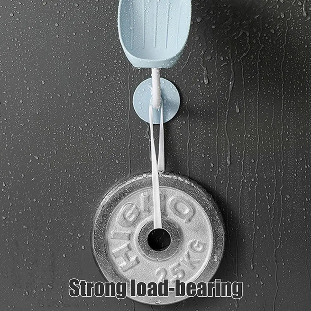Pack of 2 360° Rotating Soap Holder with Drain – Wall Mounted Self Draining Soap Dish