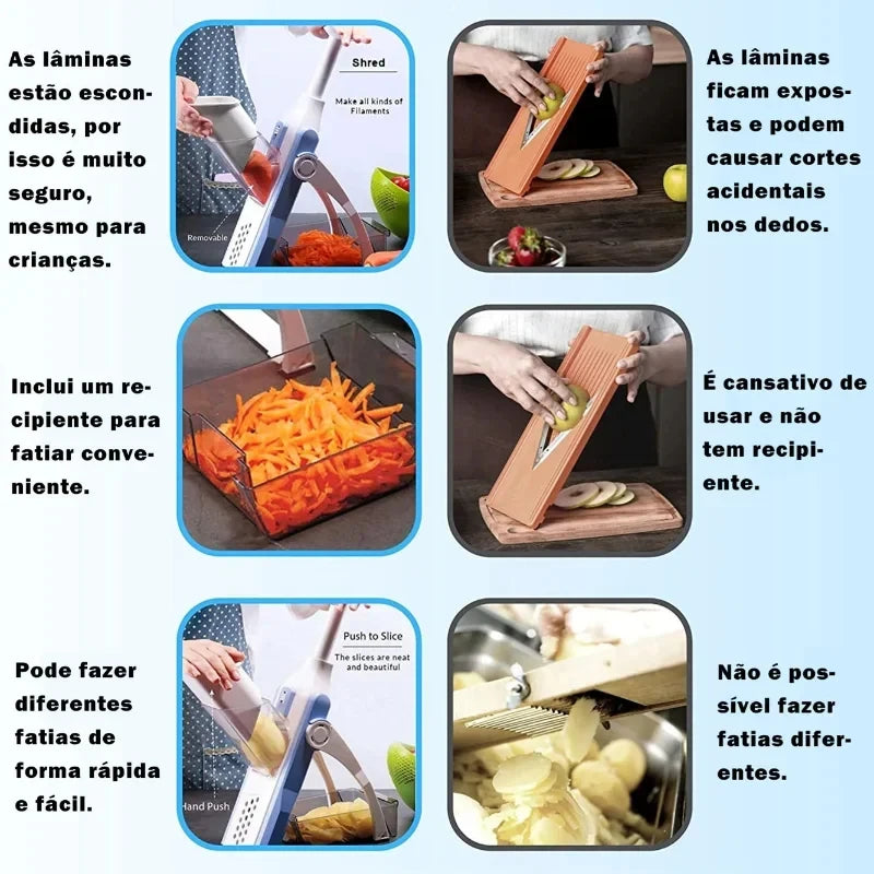 Multifunctional Chopping Artifact, Good for Cutting, Mashing and Silicing, Save Time and Effort