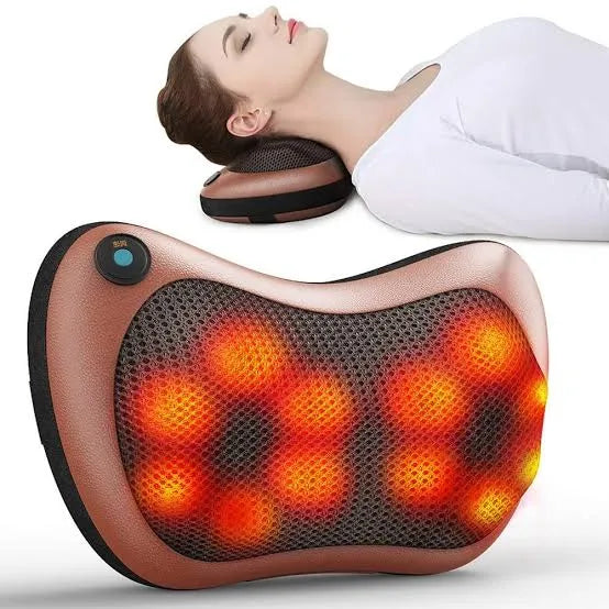Car Pillow Massager – Electric Shiatsu Neck & Shoulder Massage Cushion with Heat