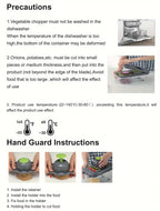 22 in 1 Mandoline Vegetable Chopper – Multi Cutter, Slicer & Grater | Kitchen Food Processor