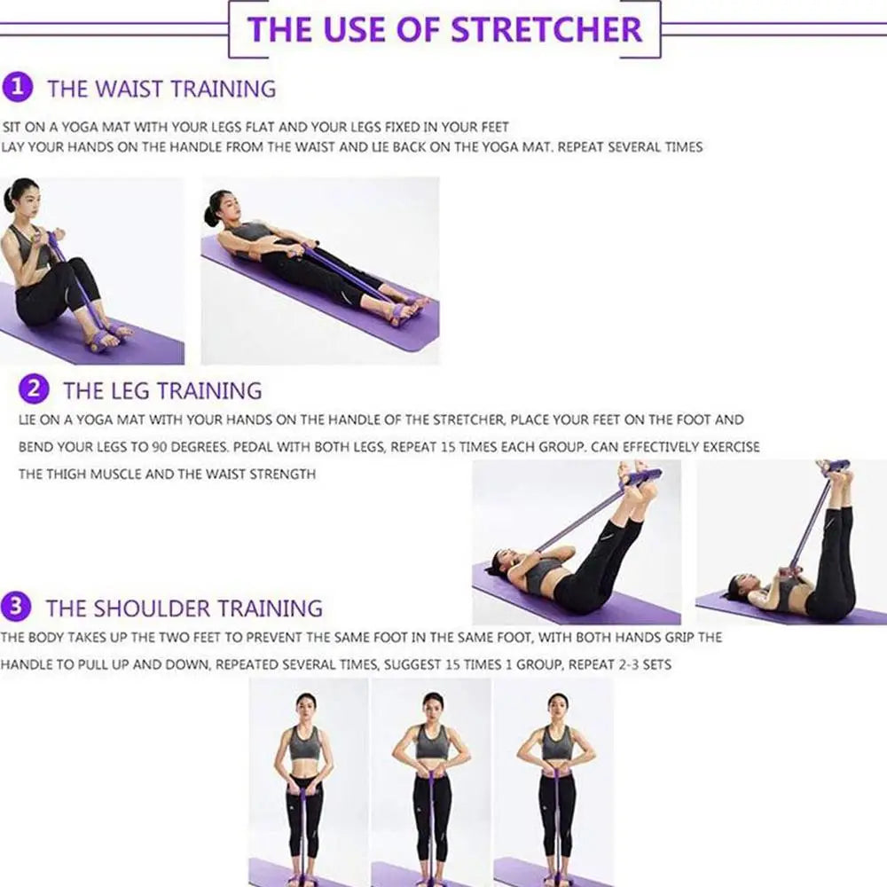 Heavy Duty Peddle Puller Tummy Trimmer Exercise Fitness Band