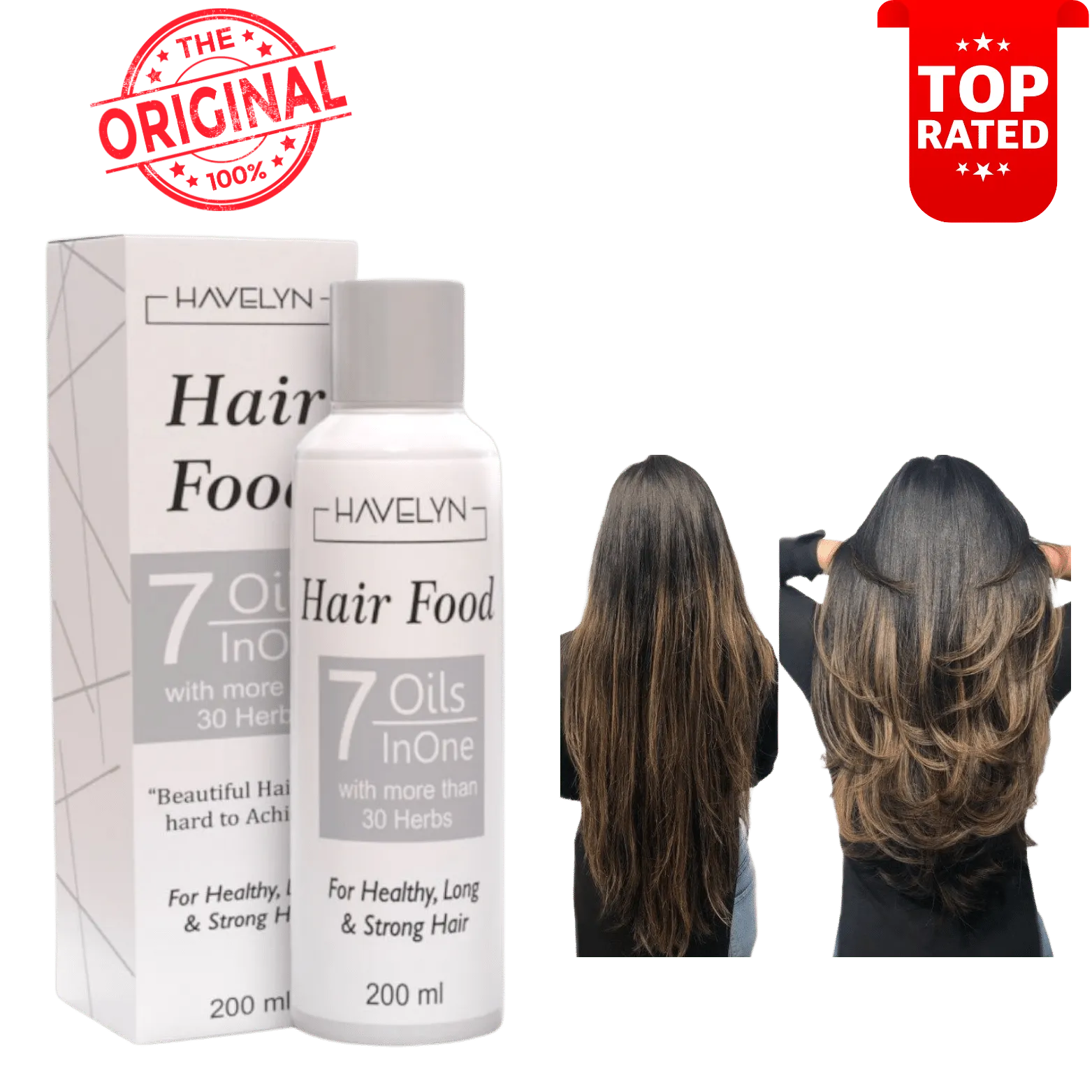 Hair Food Oil – 7 Oils in 1 Herbal Hair Growth Oil