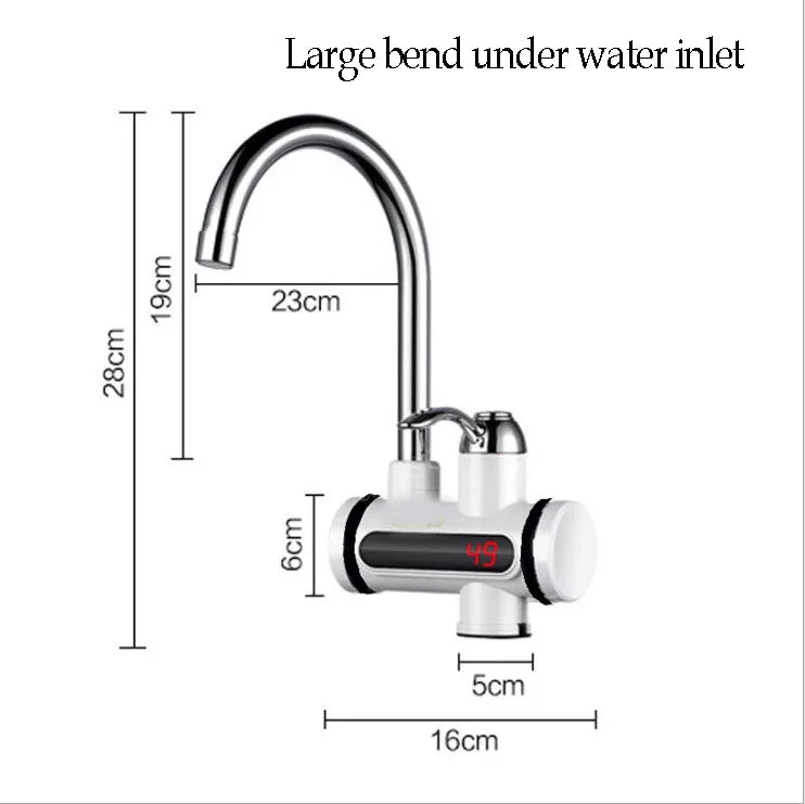 Instant Electric Faucet Water Heater – 3 Second Hot Water Tap with Digital Display