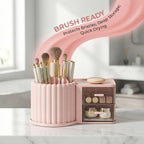 Multipurpose Drawer Cosmetic Storage Box – Pen Holder & Makeup Organizer with Drawers