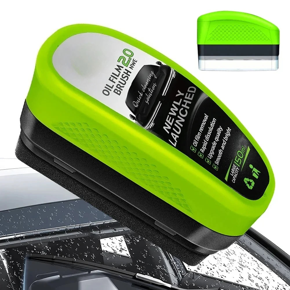 Oil Film Cleaning Brush – Car Glass Degreasing Wipe | Windshield Oil Film Remover Tool