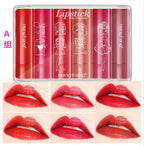 Heng Fang Mini Lipstick Set (6 Shades) – Matte Red & Nude Lipsticks Kit