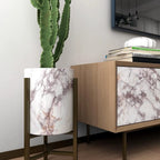 White Marble Sticker Sheet (60x200cm) – Self Adhesive Kitchen Countertop & Cabinet Cover