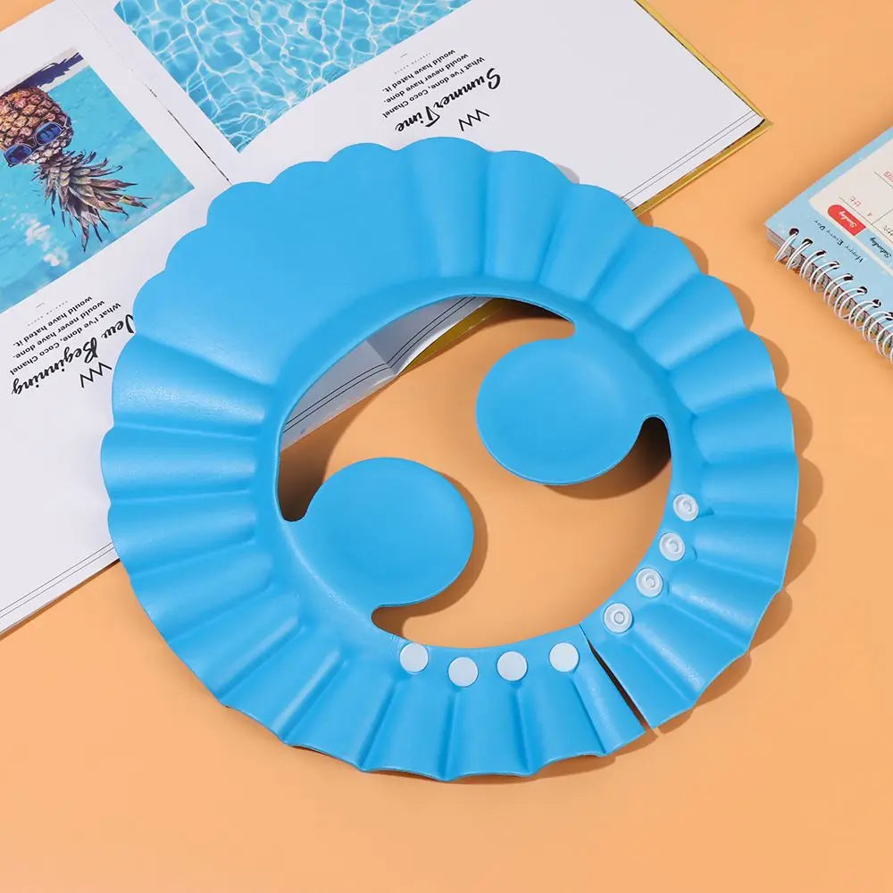 Kids Shower Cap – Adjustable Baby Bath Shampoo Shield Hat