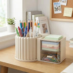 Multipurpose Drawer Cosmetic Storage Box – Pen Holder & Makeup Organizer with Drawers