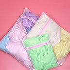 Pack of 2 Mesh Laundry Bag – Zippered Washing Machine Protection Net Pouch