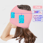 Hot & Cold Therapy Ice Cap – Gel Headache Relief Mask | Migraine Relief & Stress Cooling Cap