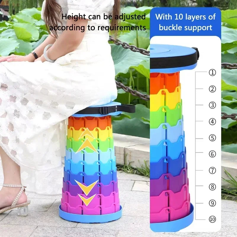 Outdoor Folding Extension Stool