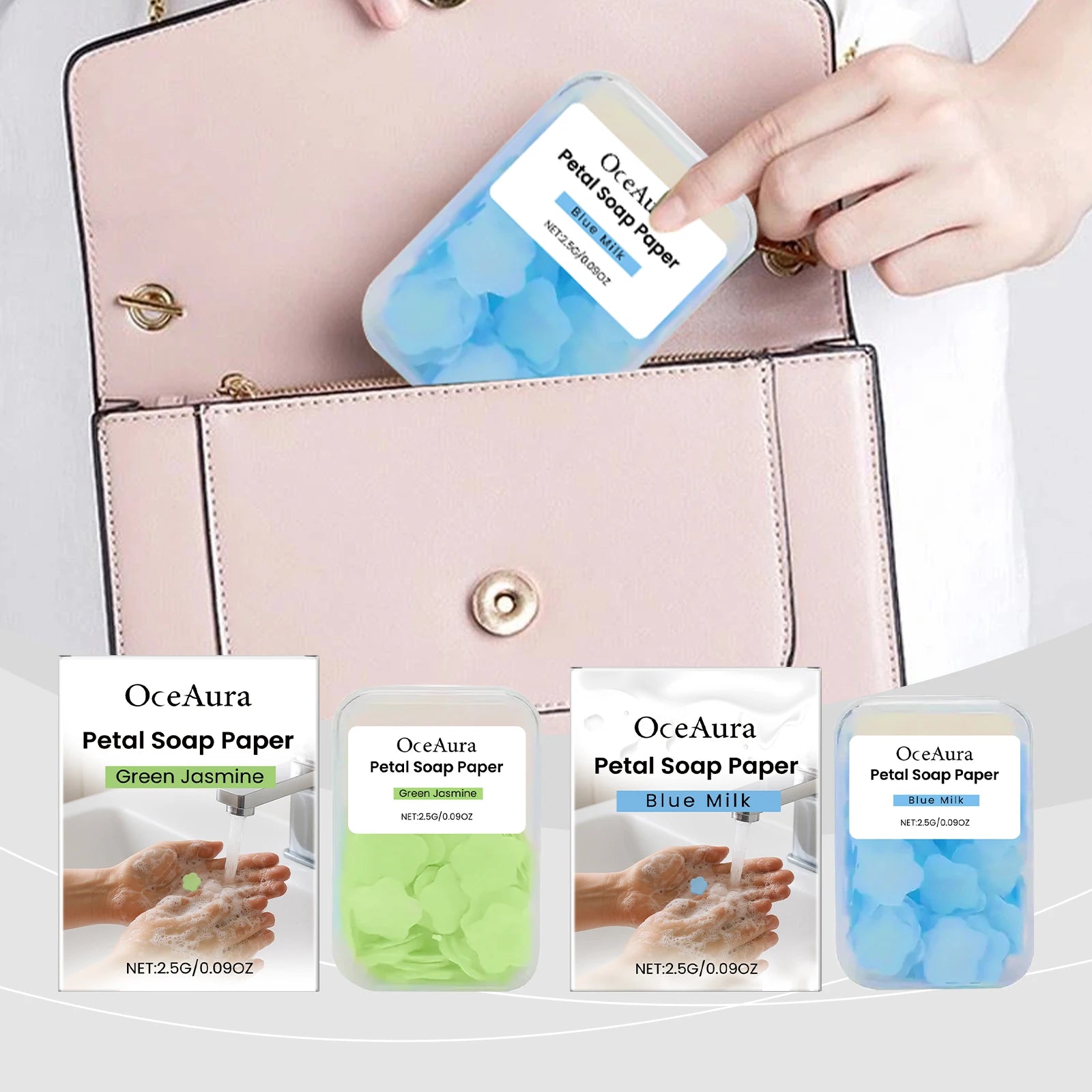 Flower Paper Soap Sheets – Portable Travel Hand Wash Soap (Box Pack) 🌸