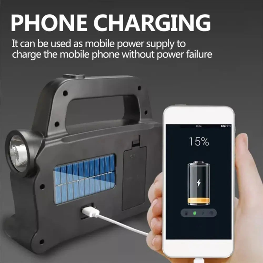 Hurry Bolt Rechargeable LED Light 20W – Portable Emergency Lamp with Torch & Hand
