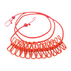Portable Clothesline 185CM with 12pcs Clips for Home
