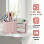 Multipurpose Drawer Cosmetic Storage Box – Pen Holder & Makeup Organizer with Drawers