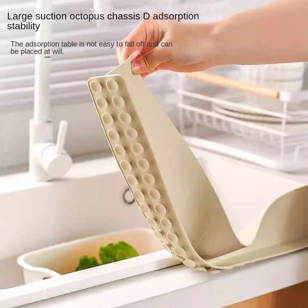 Sink with suction Splash Guard – Flexible Silicone Water Stopper
