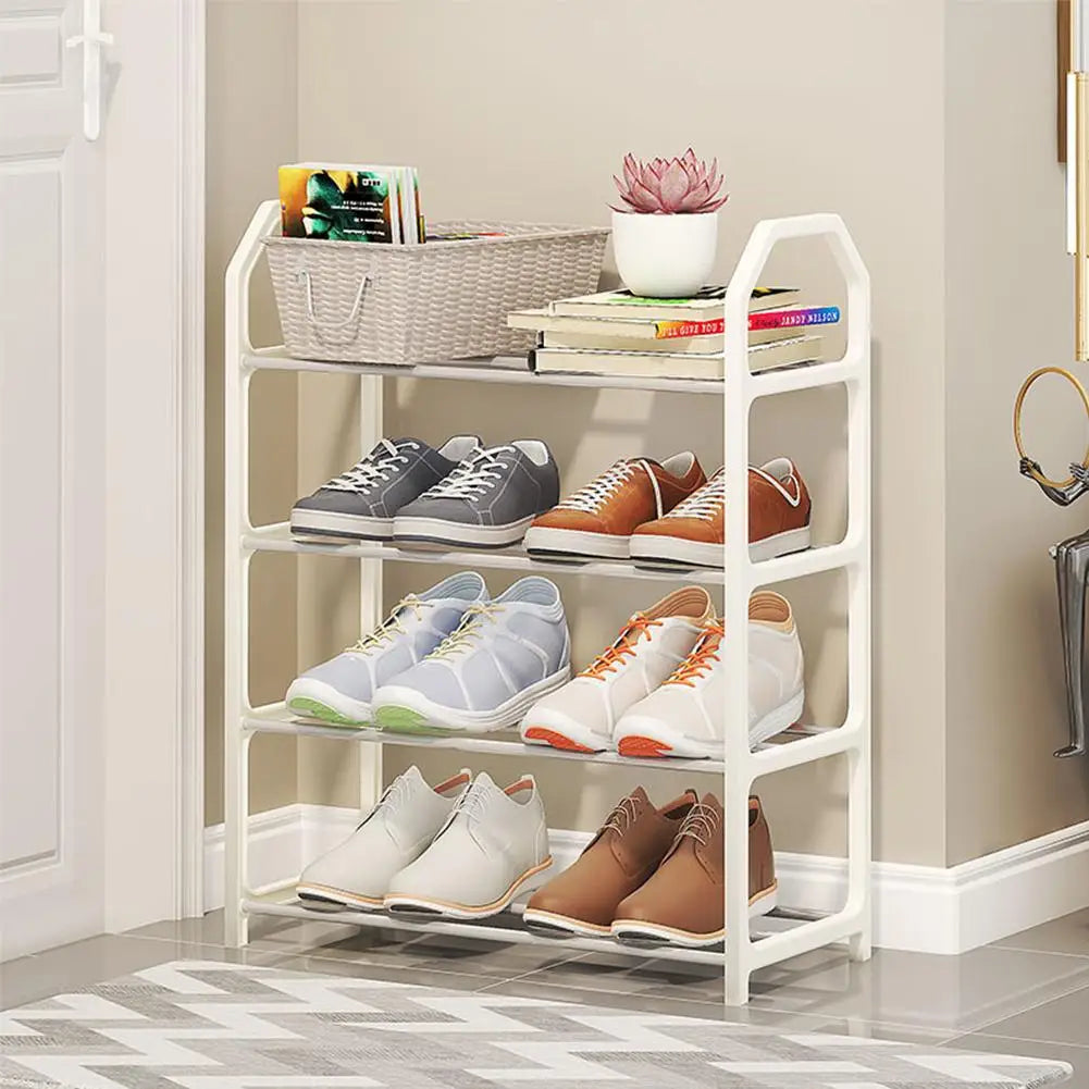 4 Tier Shoe Rack – Space Saving Shoe Organizer Shelf for Home & Entryway