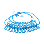Portable Clothesline 185CM with 12pcs Clips for Home