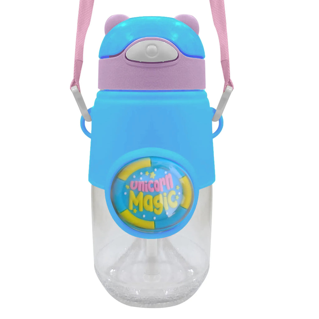 Fancy Style Mighty 3D Cartoon School Bottle – Kids Straw Water Bottle (Leakproof)