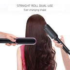 Hair Straightener Brush – 2 in 1 Fast Heating Straightening Comb (Dry & Wet Use)