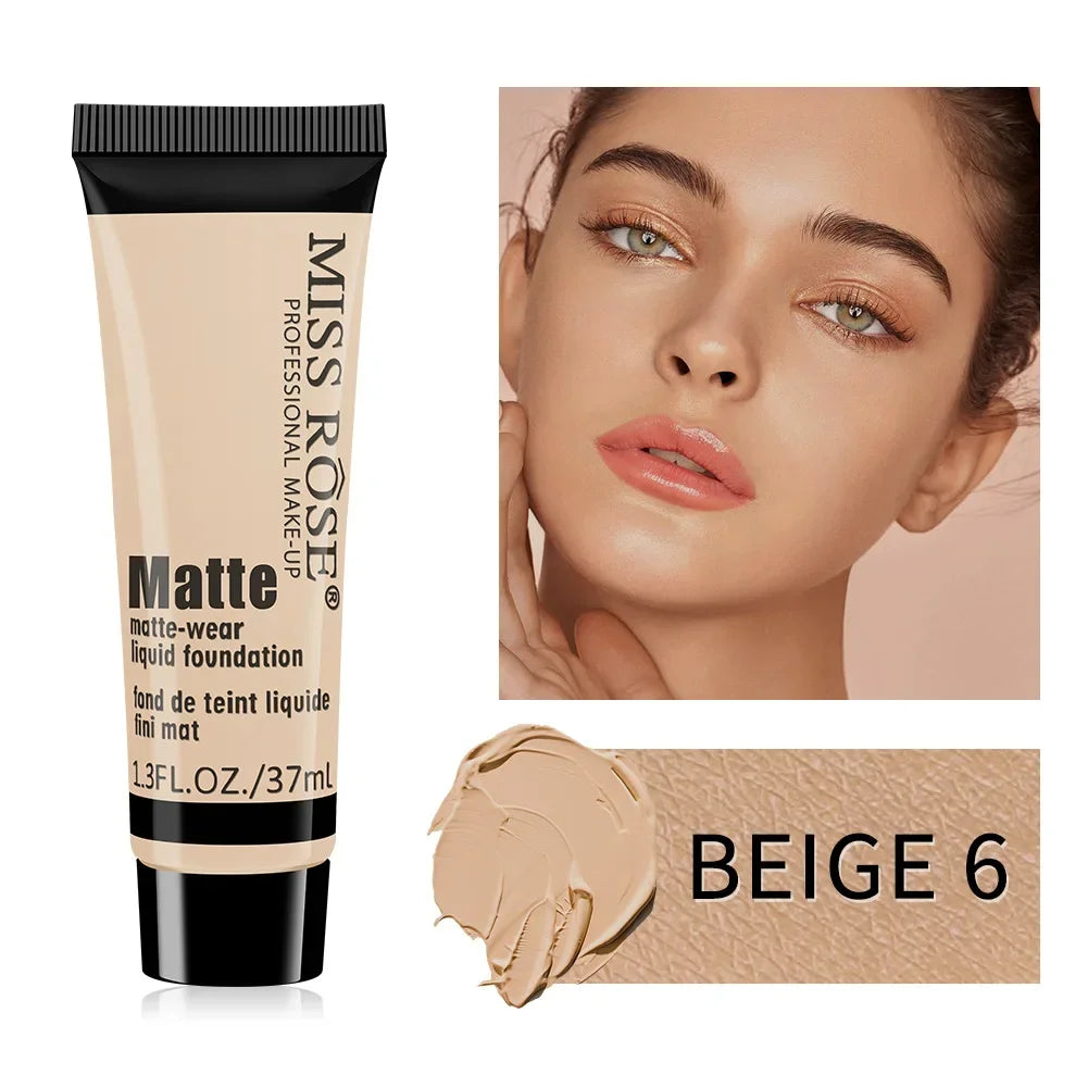 Miss Rose Matte Foundation – Long Lasting Full Coverage Liquid Foundation