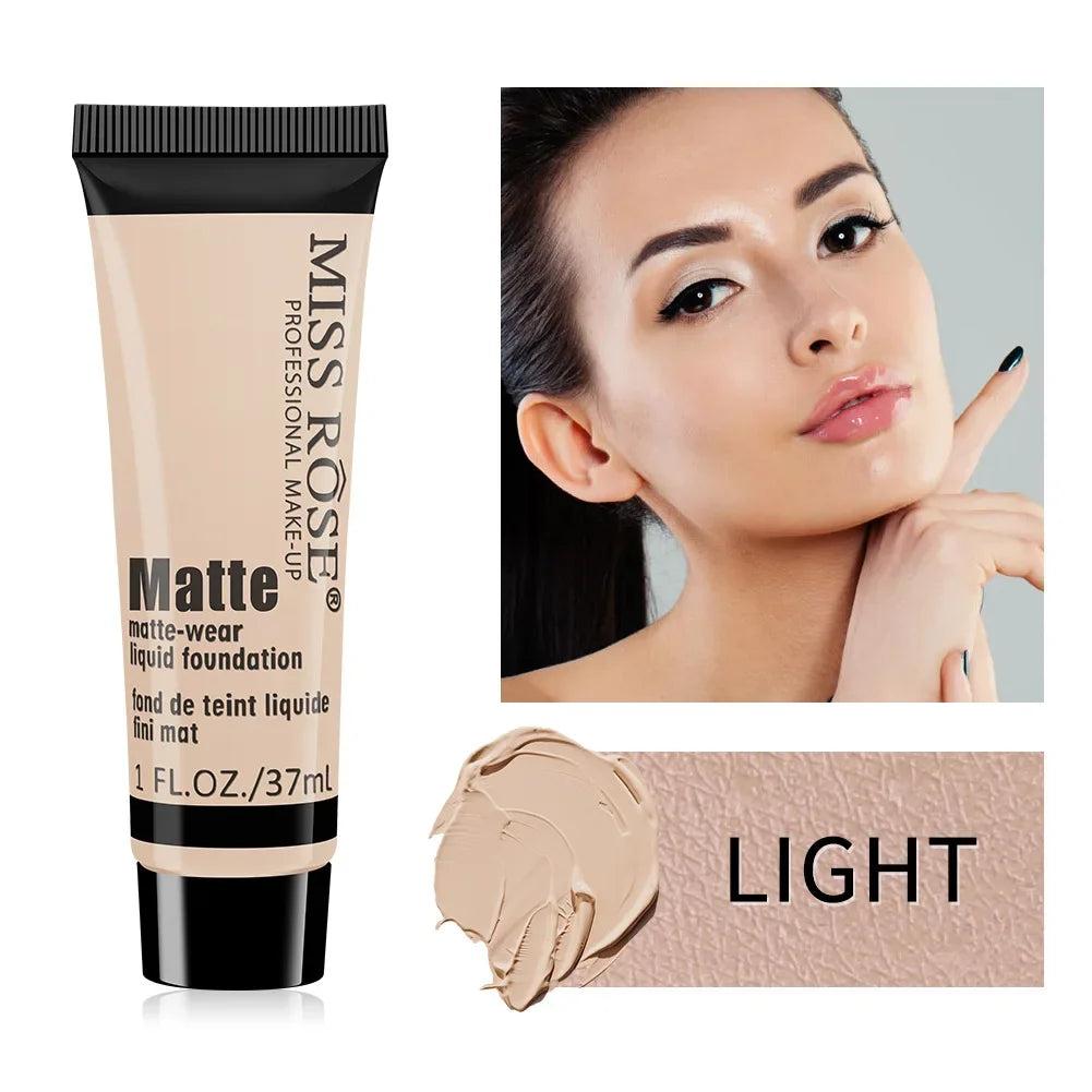 Miss Rose Matte Foundation – Long Lasting Full Coverage Liquid Foundation
