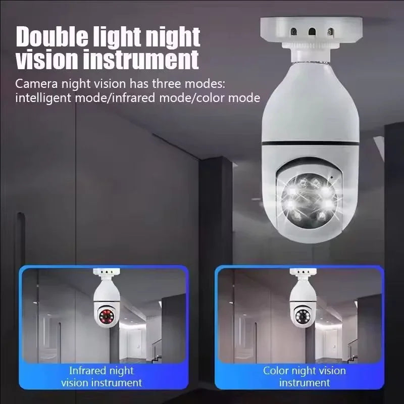 WiFi Bulb Camera 360° – HD Security Camera with Mobile App