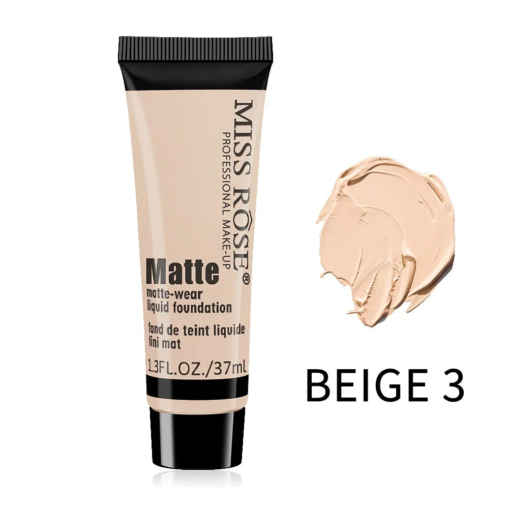 Miss Rose Matte Foundation – Long Lasting Full Coverage Liquid Foundation