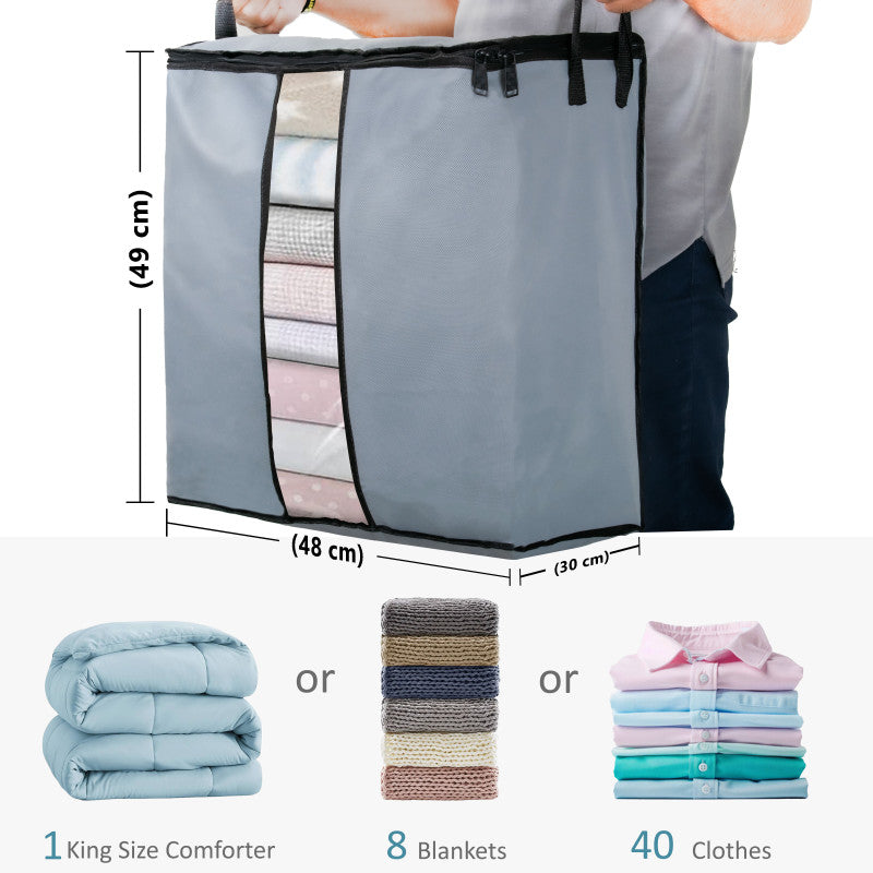 Blanket Cloth Bag Grey Pack Of 4