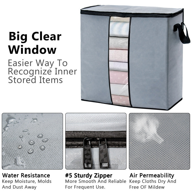 Blanket Cloth Bag Grey Pack Of 4