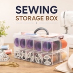 Adjustable   Stackable Storage Box Organizer – Multi Tier Plastic Storage Case with Compartments & Lock